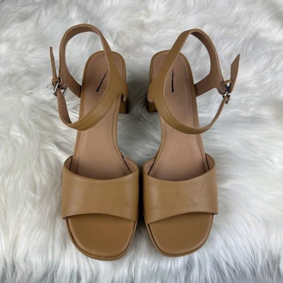 Madewell The Nadia Platform Sandal in Brown Tan - Picture 5 of 9